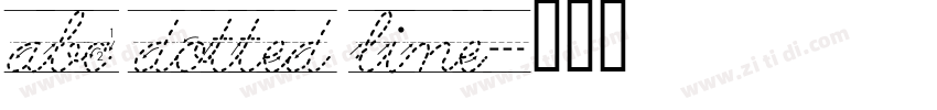 abc dotted line字体转换